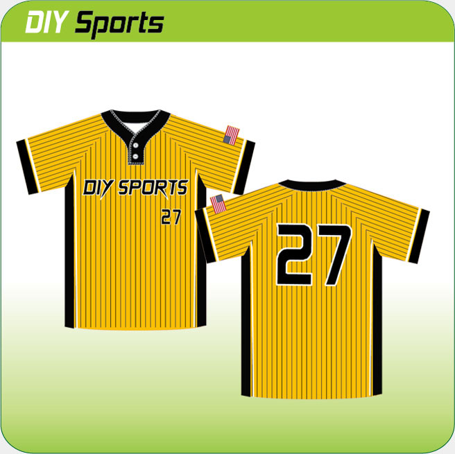     2 button men's baseball jerseys 7