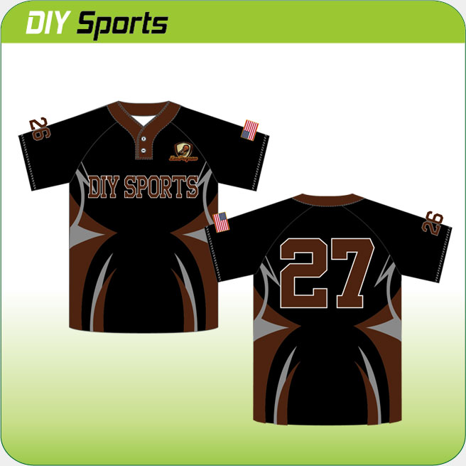     2 button men's baseball jerseys 8
