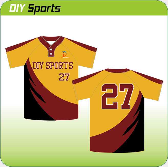      2 button men's baseball jerseys 10