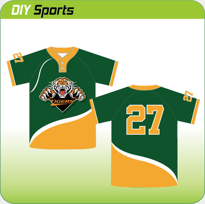      2 button men's baseball jerseys 11