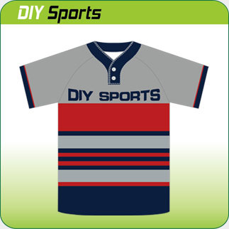      2 button men's baseball jerseys 6