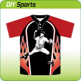      2 button men's baseball jerseys 9